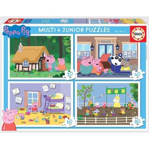 Mulit 4 Junior Peppa Pig - 4 puzzles progressifs