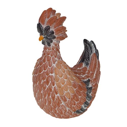 Non Communiqué Marron Statue : Poule Suzette - Amadeus - Résine