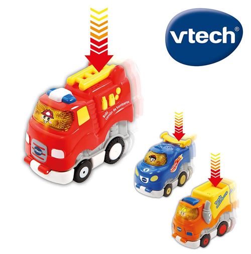 Véhicule press´n go Vtech 1-5 ans - 12 modèles