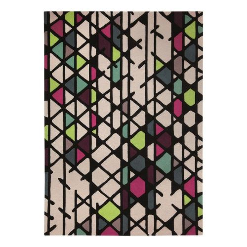 Tapis moderne Esprit Artisan Pop motif géométrique Multicouleurs 120x180