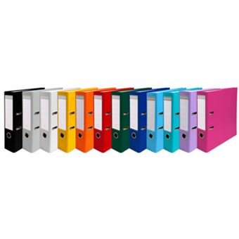 exacompta exacompta classeur à levier pp premium, a4, 80 mm, assorti noir - 1