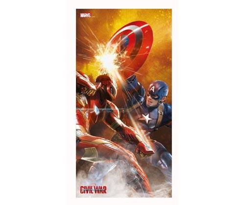 MARVEL CIVIL WAR - Poster en Verre - Fight - 30X60 cm