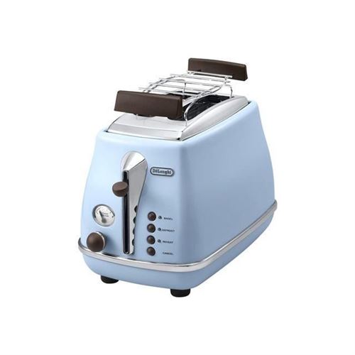 Delonghi De'Longhi Icona Vintage Ctov 2103.Az - Grille-Pain - 2 Tranche - 2 Emplacements - Bleu Ciel