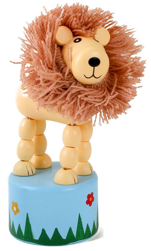 Small Foot figurine imprimée lion marron 11 cm