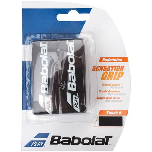 Grip raquette de badminton Babolat Sensation grip x2 nr bad Noir taille : UNI réf : 20807