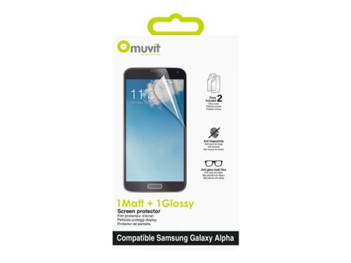 Muvit - Schermbeschermerset - voor Samsung Galaxy Alpha