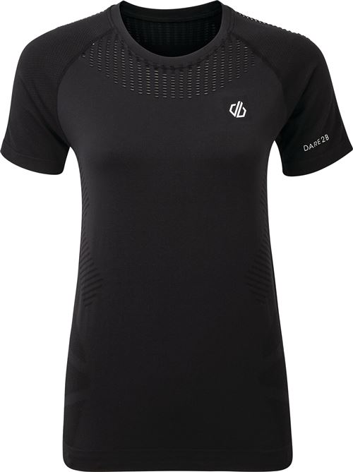 Dare 2B chemise de sport Polyamide sans coutures pour dames noir