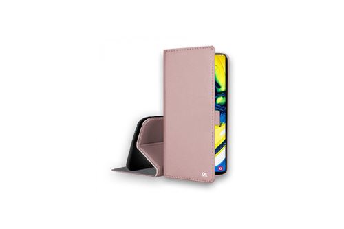IBROZ Etui Folio Cover en Cuir rose pour Samsung Galaxy A80