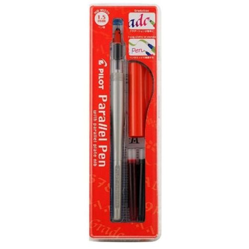 PILOT Stylo plume calligraphique Parallel Pen, corps rouge