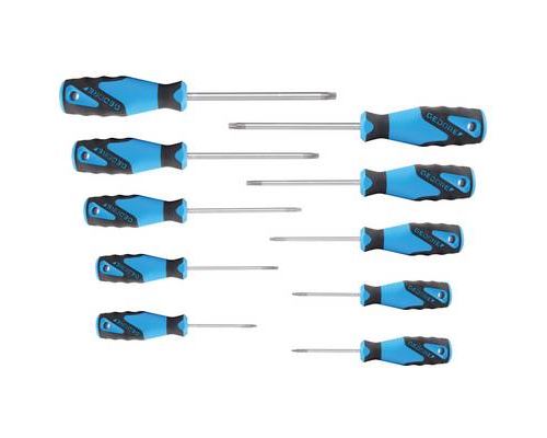GEDORE  Jeu de tournevis 3C 10 pi&egrave;ces TORX T7-T40 - 2163 TX-010