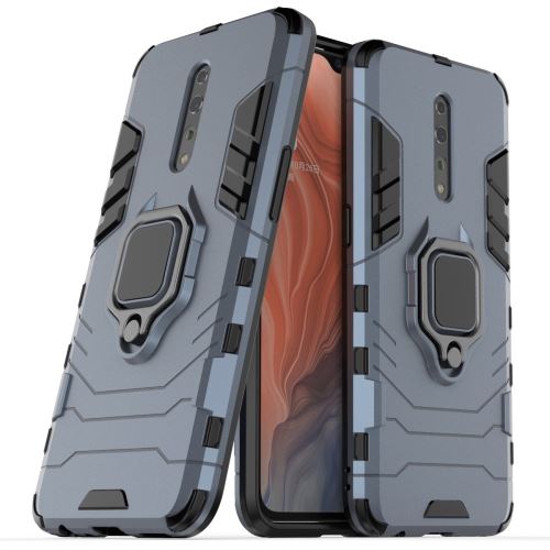 Coque en TPU garde cool avec béquille bleu pour votre Oppo Reno Z