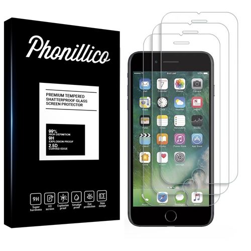 Verre Trempe pour iPhone SE 2020 [Pack 3] Film Transparent Vitre Protection Ecran Phonillico®