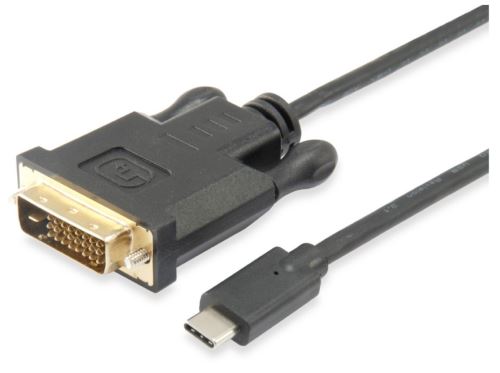 Equip Câble USB de Type C mâle – > DVI mâle 1,8 m Noir