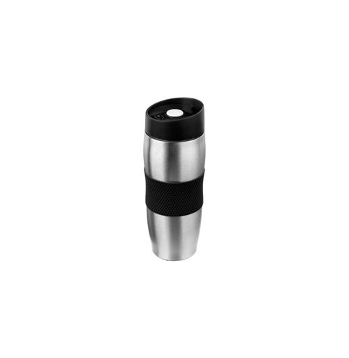 Mug isolant double paroi - D 7 x H 20 cm - Inox