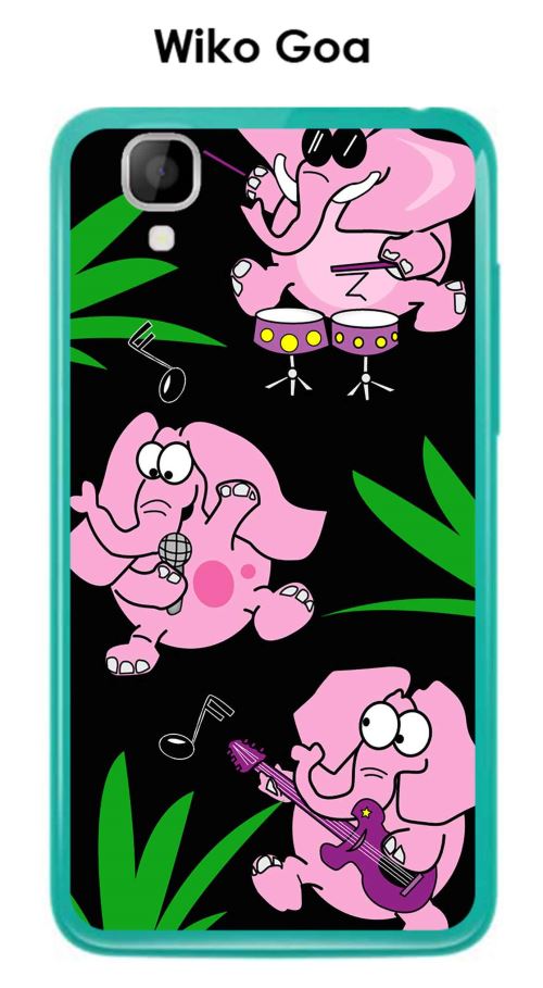 Coque Wiko Goa design 3-elephants