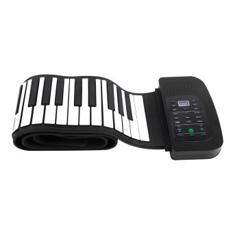 Claviers Piano Souple 61 Touches en Silicone Pliable Portable pour
