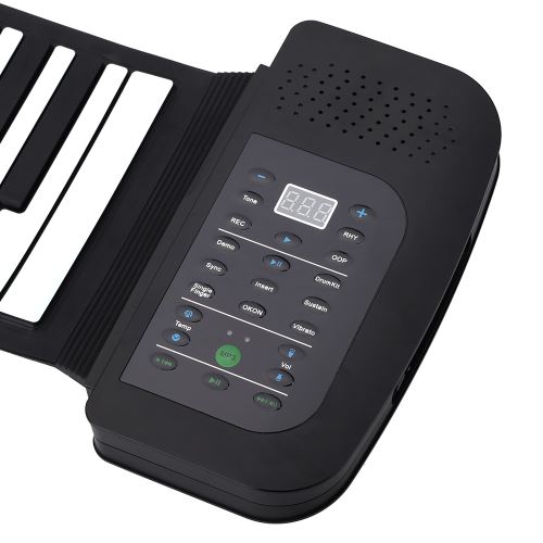 ammoon Piano Portable 88 Touches en Silicone Rouleau flexible Up