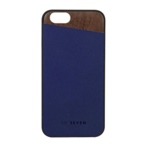 Coque So Seven Bois et bleu pour iPhone 7