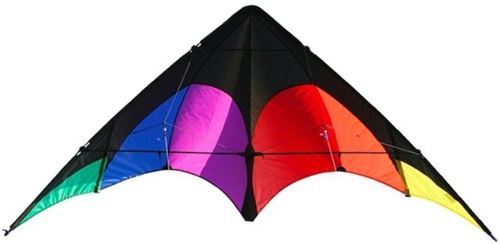 Elliot stuntkite à deux lignes Delta Sport Rainbow 160 cm