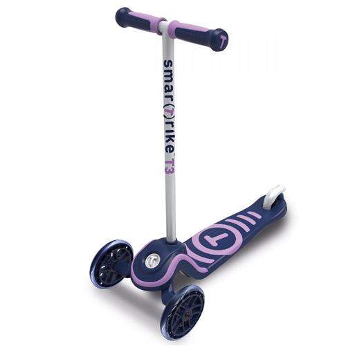 smarTrike Scooter T3 step Fille Bleu marine/Lila