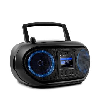 auna Roadie Smart Boombox Radio internet DABDAB+ FM Lecteur CD WiFi Bluetooth Noir auna Roadie Smart Boombox Radio internet DABDAB+ FM Lecteur CD WiFi Bluetooth Noir