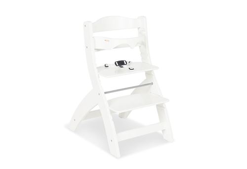 Chaise Haute en bois blanc Thilo