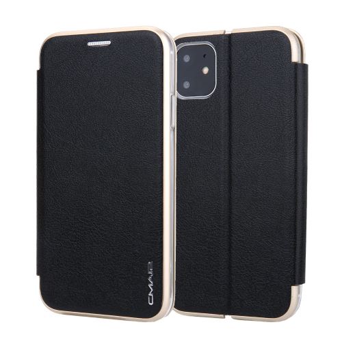Etui en PU avec porte-carte noir pour votre Apple iPhone XR (2019) 6.1 pouces