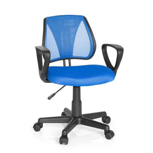 Chaise de bureau enfant / siège de bureau enfant KIDDY CD tissu maille turqouise