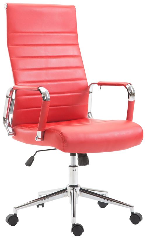CLP Fauteuil de bureau Kolumbus similicuir  Rouge
