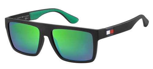 Tommy Hilfiger lunettes de soleil TH1605/S 3OL/Z9 hommes noir/vert taille M