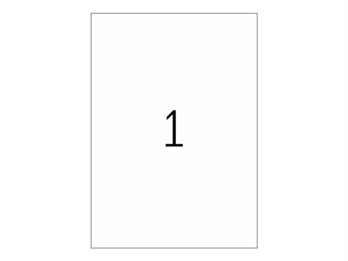 Herma - 4375 - Paquet de 25 &eacute;tiquettes, 210 x 297 mm, transparentes