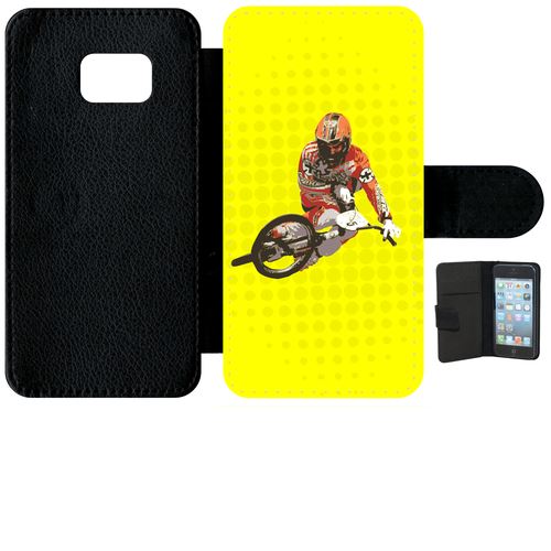 Etui À Rabat Samsung Galaxy S6 Edge Moto Cross