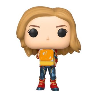 Captain Marvel - Figurine POP! Bobble Head Captain Marvel avec Lunch Box 9 cm