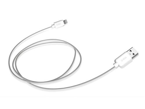 SBS TECABLEUSBIP5 - Câble USB (2.0, USB A, Lightning, 480 Mbit/s, 1 m) couleur blanc