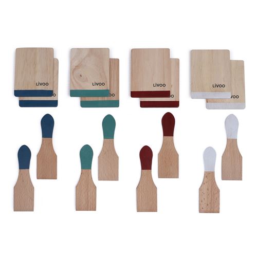 Set d?accessoires pour raclette LIVOO Feel good moments Bois Beige