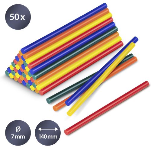 TROTEC Bâtonnets de colle de couleur (50 pces ø 7 mm)