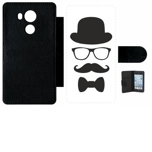 Etui À Rabat Huawei Mate 8 Chapeau Moustache