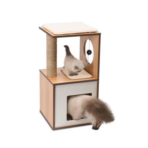 VESPER Arbre Chat Bo&icirc;te Naturel Taille S