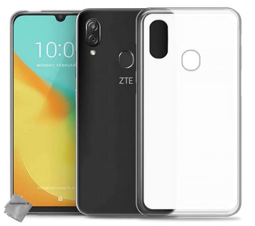 Coque silicone gel fine pour Orange Neva Play avec film ecran - BLANC TRANSPARENT