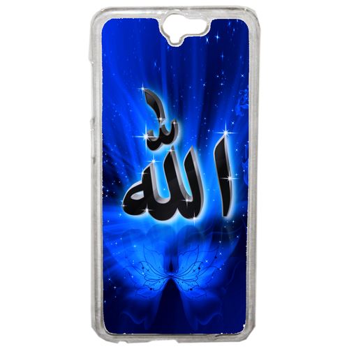 Coque Allah Religion Bleu Nuit Compatible Htc One A9 Transparent