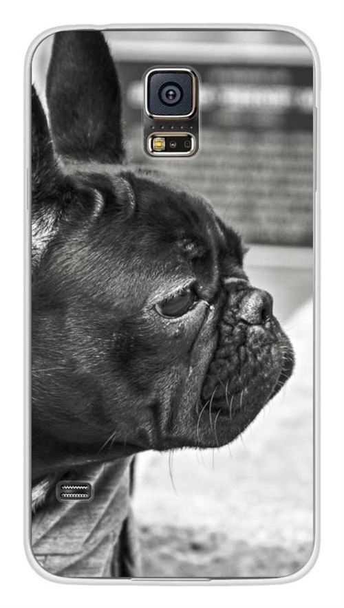 Coque en silicone imprimée compatible Samsung Galaxy S5 Bulldog
