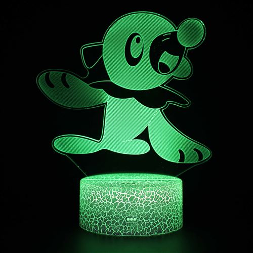 Stack Lampe 3D Tactile Veilleuses Enfant 7 Couleurs Avec Telecommande - Pokemon #1494 - Image 1