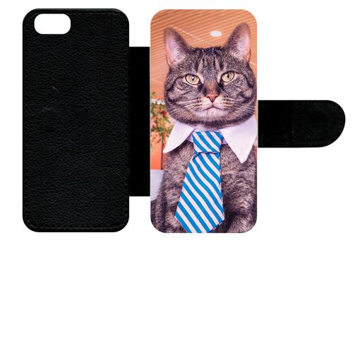 Etui À Rabat Apple Iphone 5 Chat Cravate