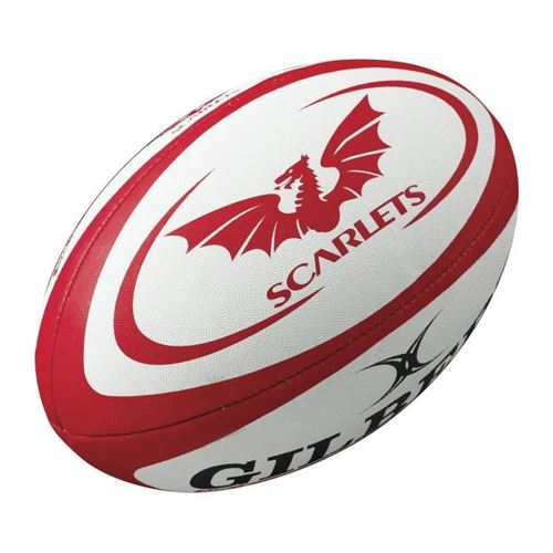 GILBERT Ballon de rugby Replica Scarlets T4