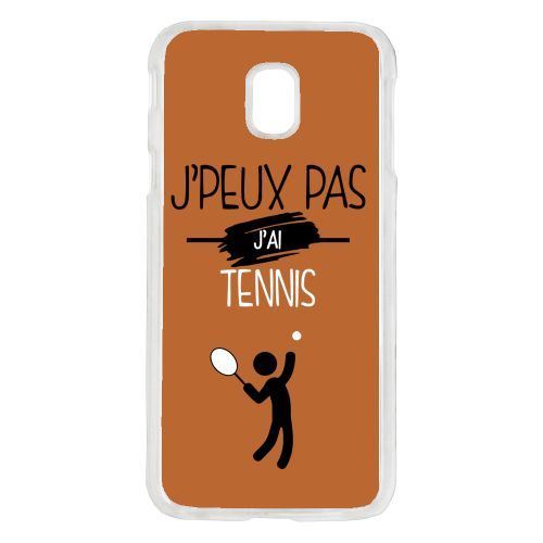 Coque j peux pas j ai tennis 8 compatible galaxy j7 2017 transparent