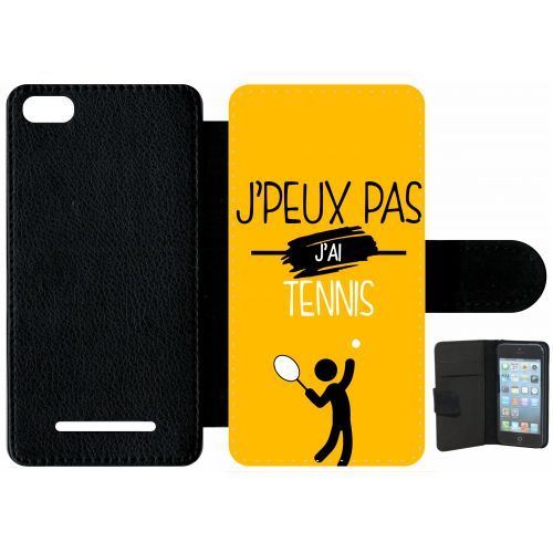 étui porte feuille xiaomi mi 4c j peux pas j ai tennis 5