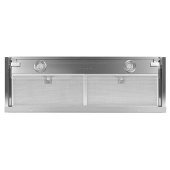 Scholtès SOHG1920X - Hotte - groupe filtrant - largeur : 89.8 cm - profondeur : 31 cm - evacuation & recyclage - acier inox/verre transparent