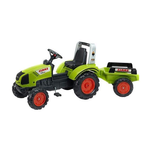 Falk Tracteur A Pedales Claas Arion 430 Avec Remorque - 1040Ab