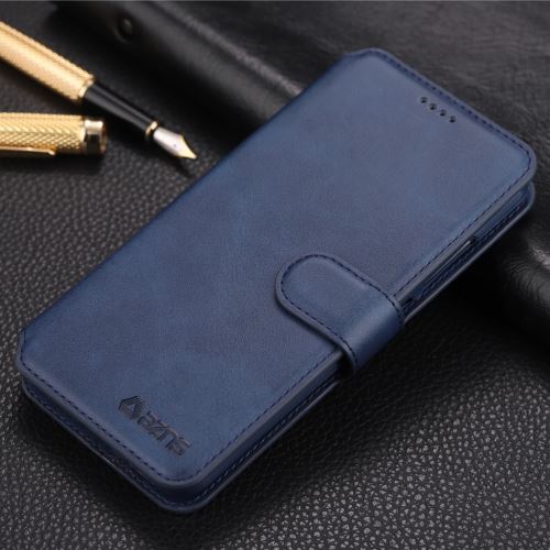 Etui en PU avec support bleu pour votre Xiaomi Redmi 6 (Dual Camera: 12MP+5MP)