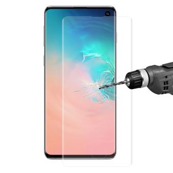Protecteur écran en verre trempé 0.26mm 3D 9H full coverage (déverrouillage des empreintes digitales) transparent pour votre Samsung Galaxy S10 - 1
